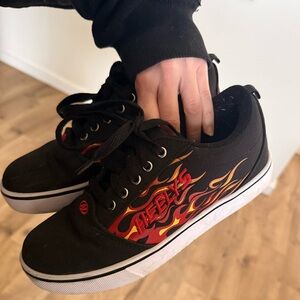 Heelys Pro 20 Prints - Black Red Flames